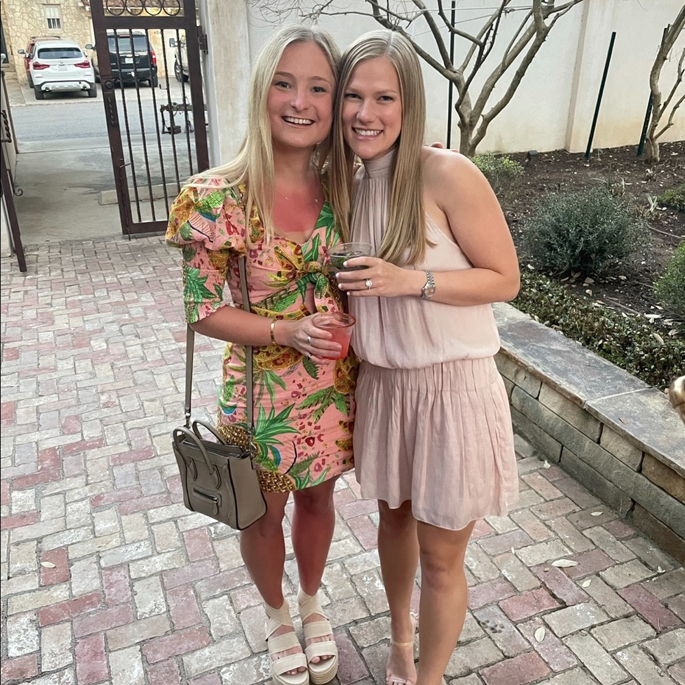 XS Farm Rio Pink Mixed Fruits Mini Dress